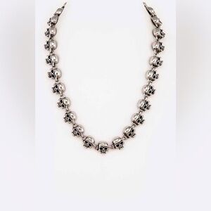 Heavy Weight Stainless Steel Skull Necklace